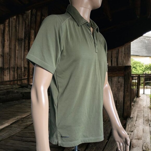 THE NORTH FACE ( SM ) Short Sleeve Crag Polo Shirt Mens Olive Green - Picture 4 of 6